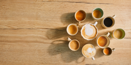meerdere kopjes koffie