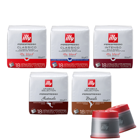K205278_proefpakket_illy_iperespresso_5x18_capsules_cups