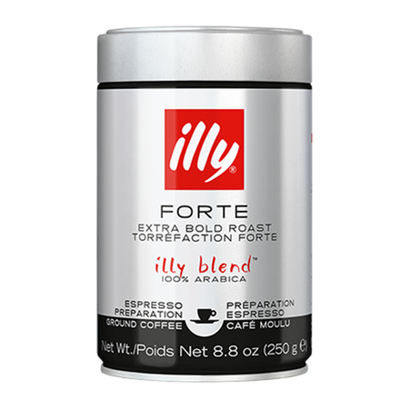 K212001_illy_gemalenforte_gemalenkoffie_250gram_vooraanzicht_A001