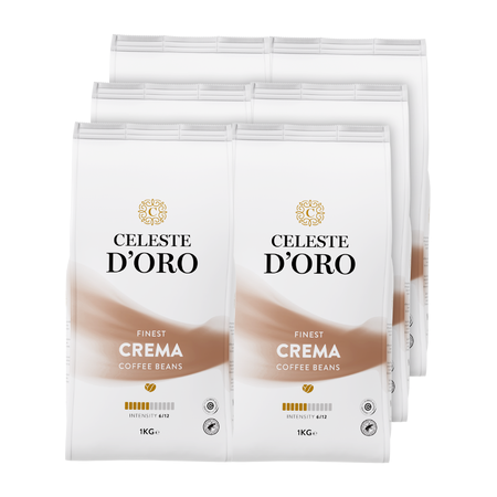 Voordeelpakket - Celeste d'Oro Finest Crema – 6 x 1 KG koffiebonen