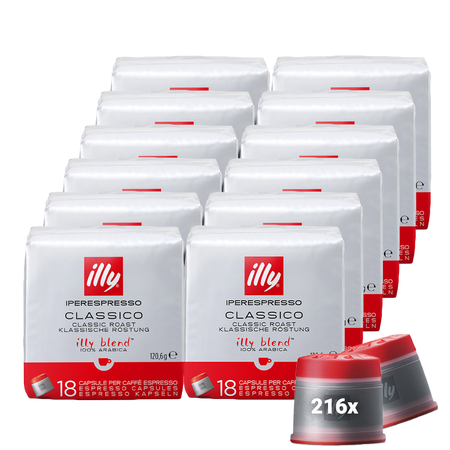 Voordeelpakket illy Classico (Normale Branding) - 12 x 18 Iperespresso capsules