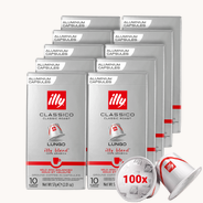 Voordeelpakket illy Classico Lungo - 10 x 10 koffiecups