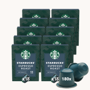 Voordeelpakket Starbucks Espresso Dark Roast– 10 x 18 koffiecups
