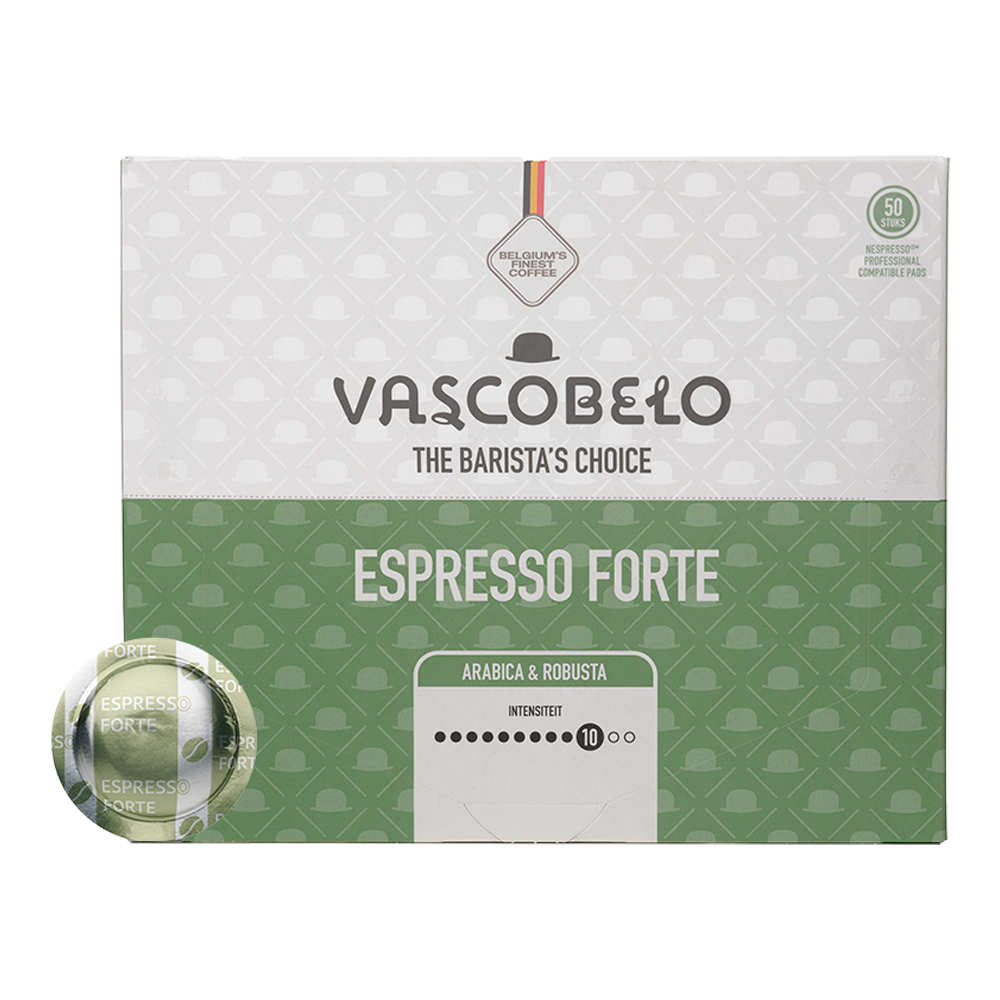 Vascobelo Espresso Forte - 50 Nespresso PRO compatible pads