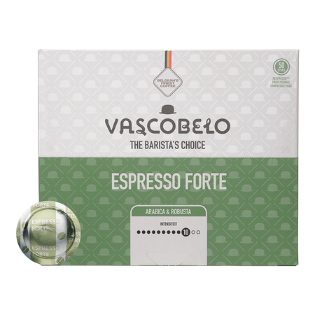 Vascobelo Espresso Forte - 50 Nespresso PRO compatible pads