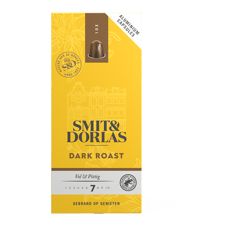 Smit & Dorlas Dark Roast - 10 koffiecups