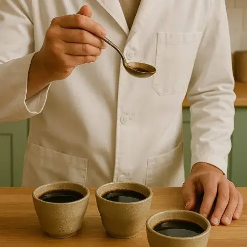 Koffie proeven op kwaliteit